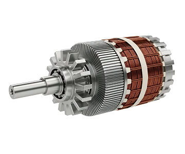 Electric motor and rotor shaft assemblies